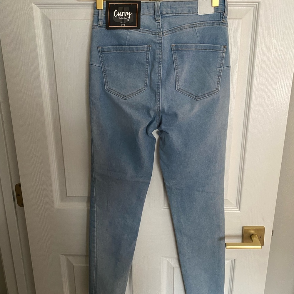Dollhouse Light Blue Curvy Collection High-rise Button-Fly Jeans NWT - Sz 7 - Picture 6 of 6